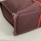 【6ia0139】エルメス トートバッグ フールトゥMM キャンバス ブラウン シルバー金具【中古】メンズ レディース ユニセックス