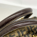 【6ia0140】フェンディ ハンドバッグ ズッカ ナイロンキャンバス ブラウン ゴールド金具 2wayバッグ【中古】レディース