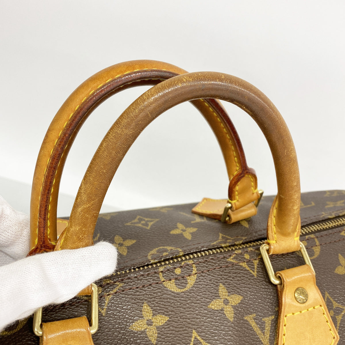 【6ia0144】ルイヴィトン ハンドバッグ モノグラム スピーディ35 M41107 ブラウン【中古】レディース