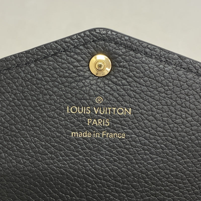 【6ia0148】ルイヴィトン 長財布 モノグラム・アンプラント ポルトフォイユサラ M82257 ノワール【中古】レディース