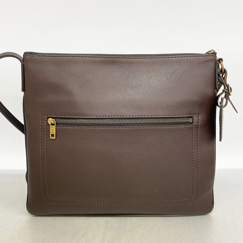 【6ia0156】ルイヴィトン ショルダーバッグ ユタ サックプラ M92073 カフェ【中古】メンズ