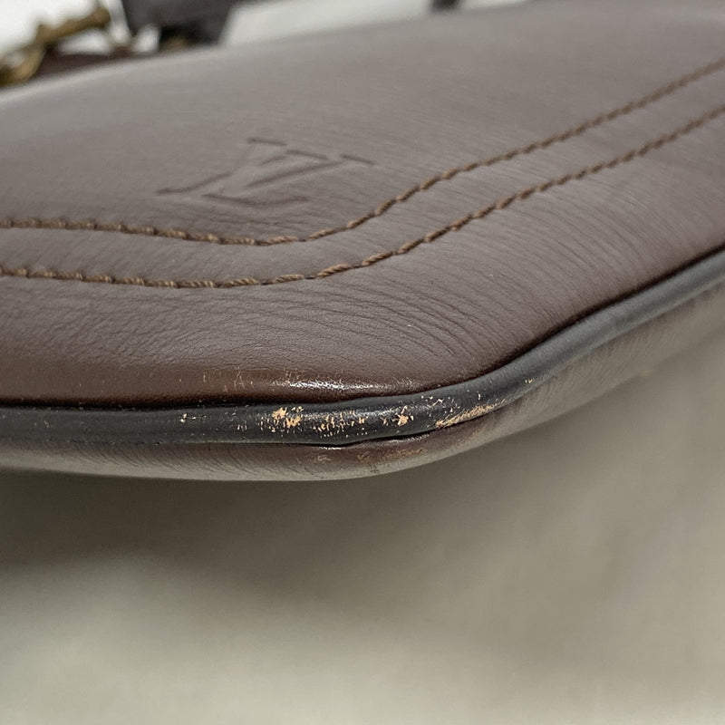 【6ia0156】ルイヴィトン ショルダーバッグ ユタ サックプラ M92073 カフェ【中古】メンズ