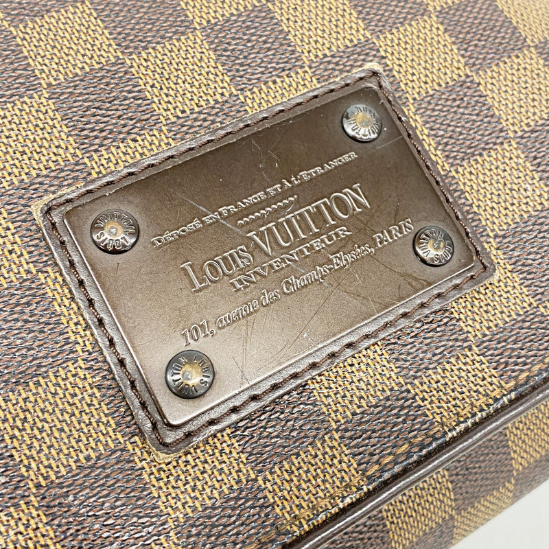 【6ia0170】ルイヴィトン ショルダーバッグ ダミエ ブルックリンMM N51211 エベヌ【中古】レディース