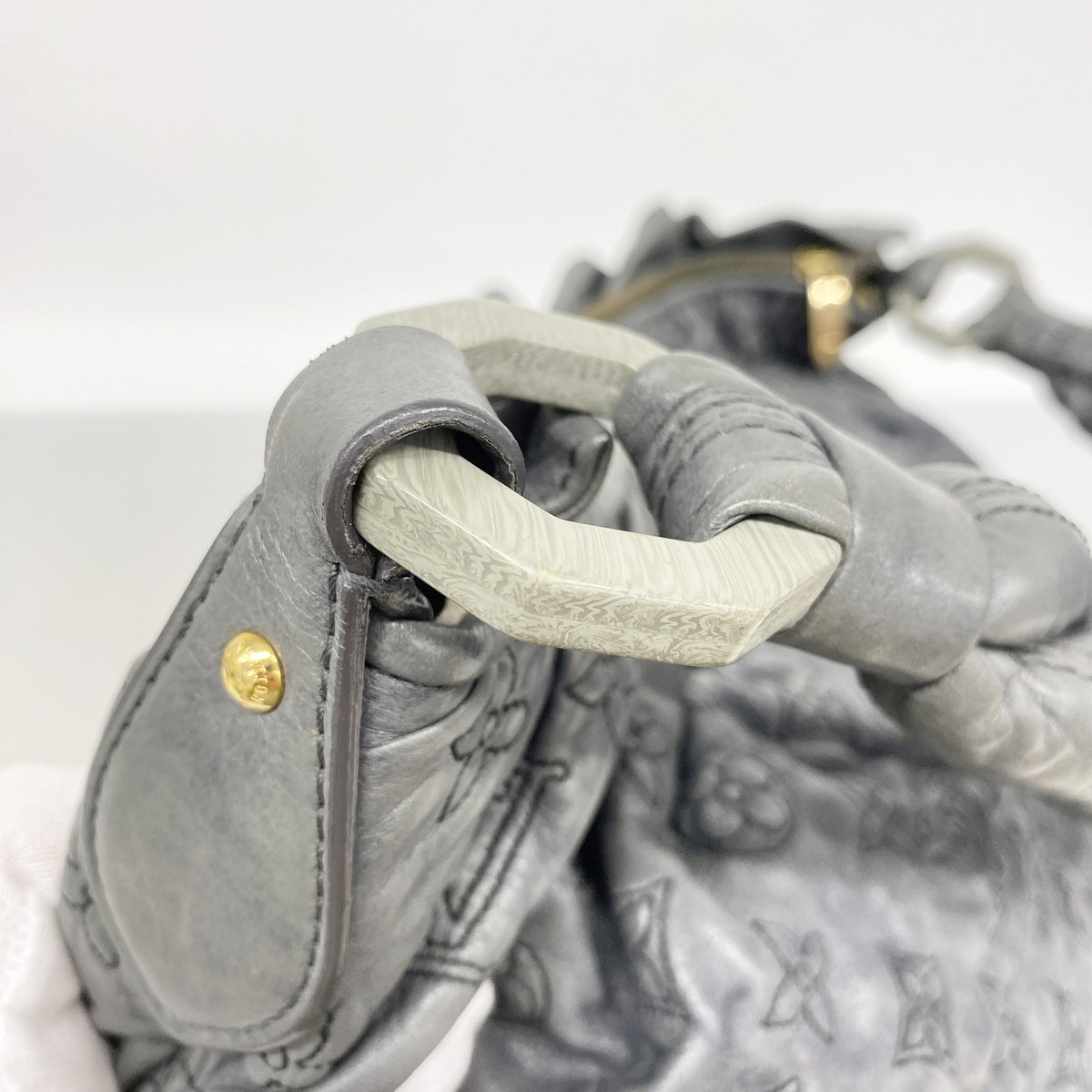 【6ia0172】ルイヴィトン ショルダーバッグ モノグラム・オランプ ニンブスGM M95474 グリペルル【中古】レディース