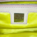 【6ia0174】フェンディ ハンドバッグ マンマバケット レザー ピンク シルバー金具【中古】レディース
