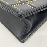 【6ia0175】クリスチャンディオール ショルダーバッグ ディオラマ レザー ブラック ゴールド金具【中古】レディース