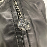 【6ia0177】シャネル リュック・デイパック マトラッセ レザー ブラック シルバー金具【中古】レディース