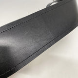 【6ia0182】シャネル ショルダーバッグ マトラッセ Wチェーン レザー ブラック シルバー金具【中古】レディース