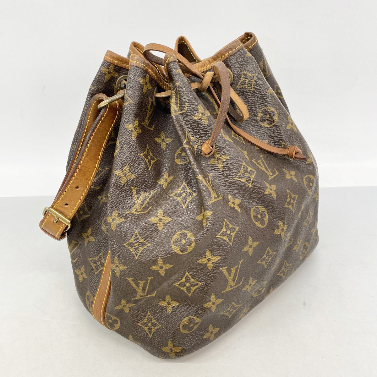 【6ia0187】ルイヴィトン ショルダーバッグ モノグラム プチノエ M42226 ブラウン【中古】レディース