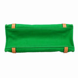 【6ia0193】エルメス ショルダーバッグ カバリコル トワルシェブロン グリーン シルバー金具 □R刻印【中古】レディース