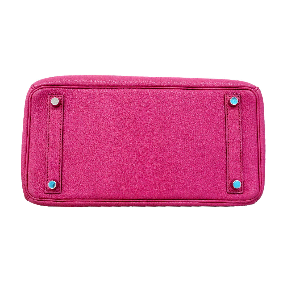 【6ia0194】エルメス ハンドバッグ オータクロア28 コロマンデル ローズショッキング シルバー金具 □J刻印【中古】レディース