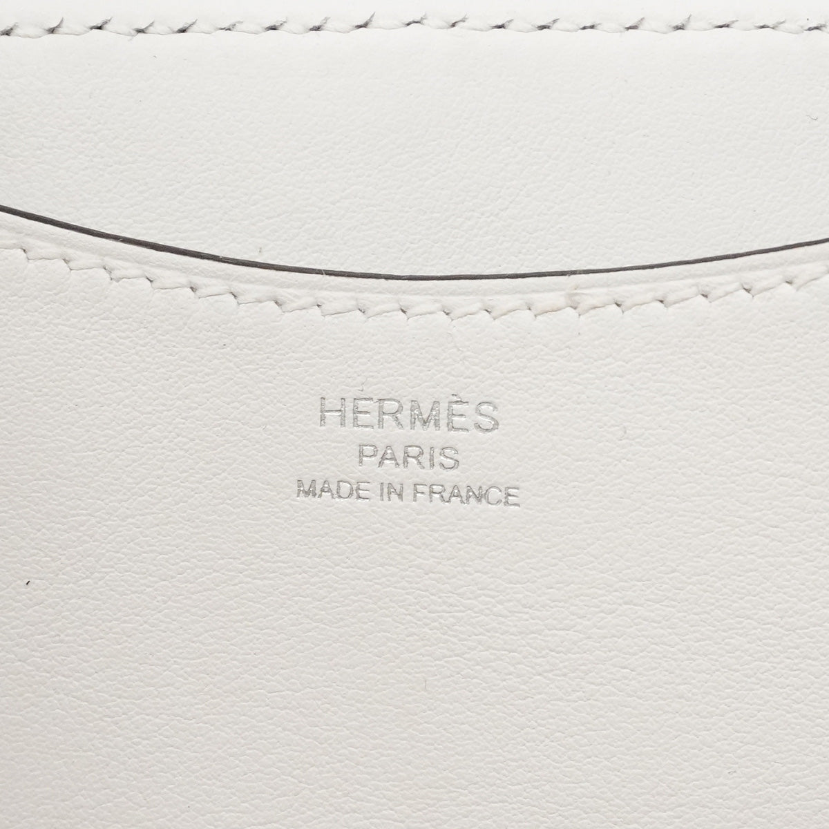 【6ia0195】エルメス ハンドバッグ インザループ18 トワルアッシュ ニューホワイト シルバー金具 W刻印【中古】レディース
