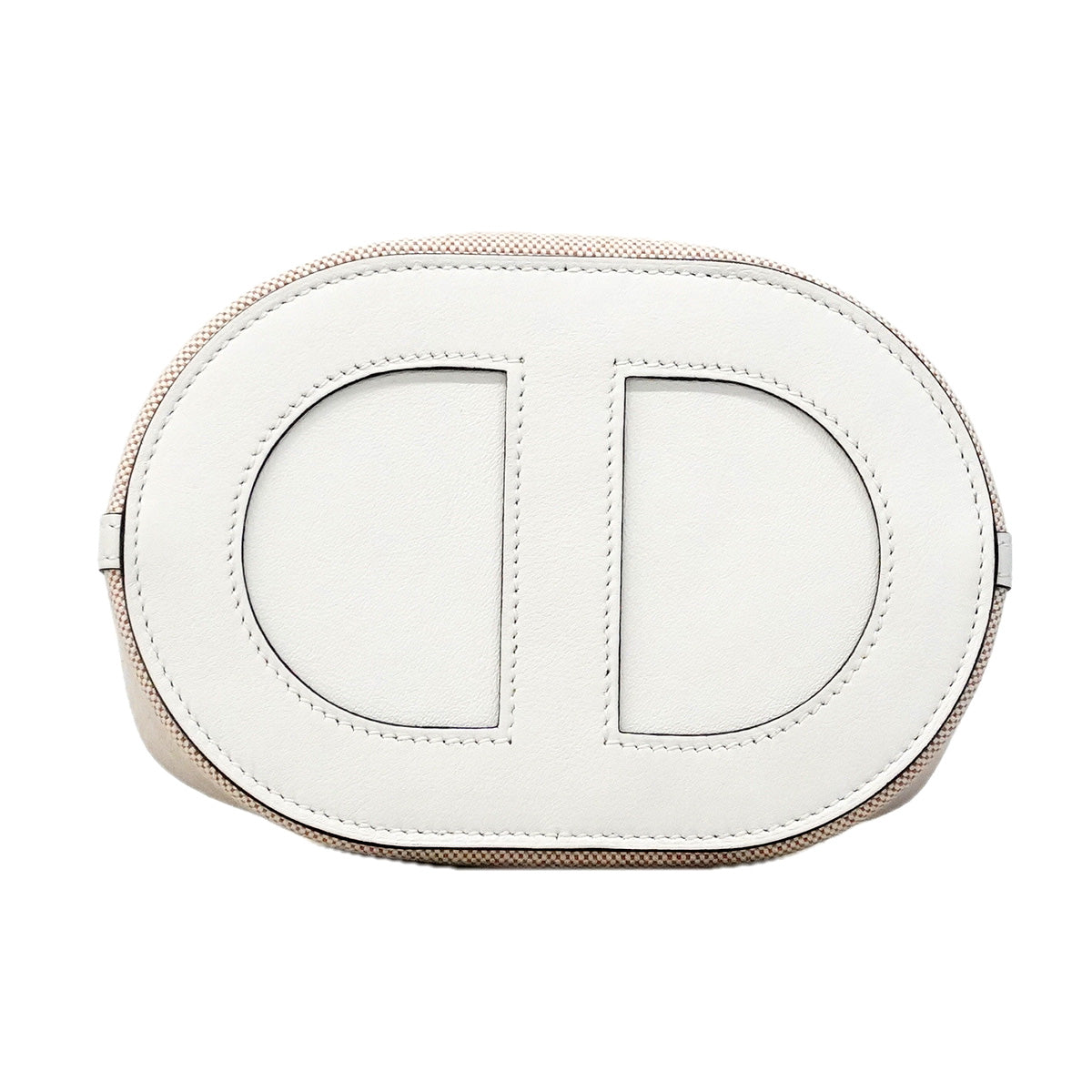 【6ia0195】エルメス ハンドバッグ インザループ18 トワルアッシュ ニューホワイト シルバー金具 W刻印【中古】レディース