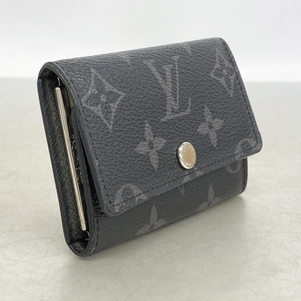 【6ia0206】ルイヴィトン キーケース モノグラム・エクリプス ミュルティクレ6 M82603 ブラック【中古】メンズ
