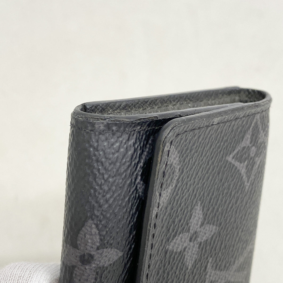 【6ia0206】ルイヴィトン キーケース モノグラム・エクリプス ミュルティクレ6 M82603 ブラック【中古】メンズ