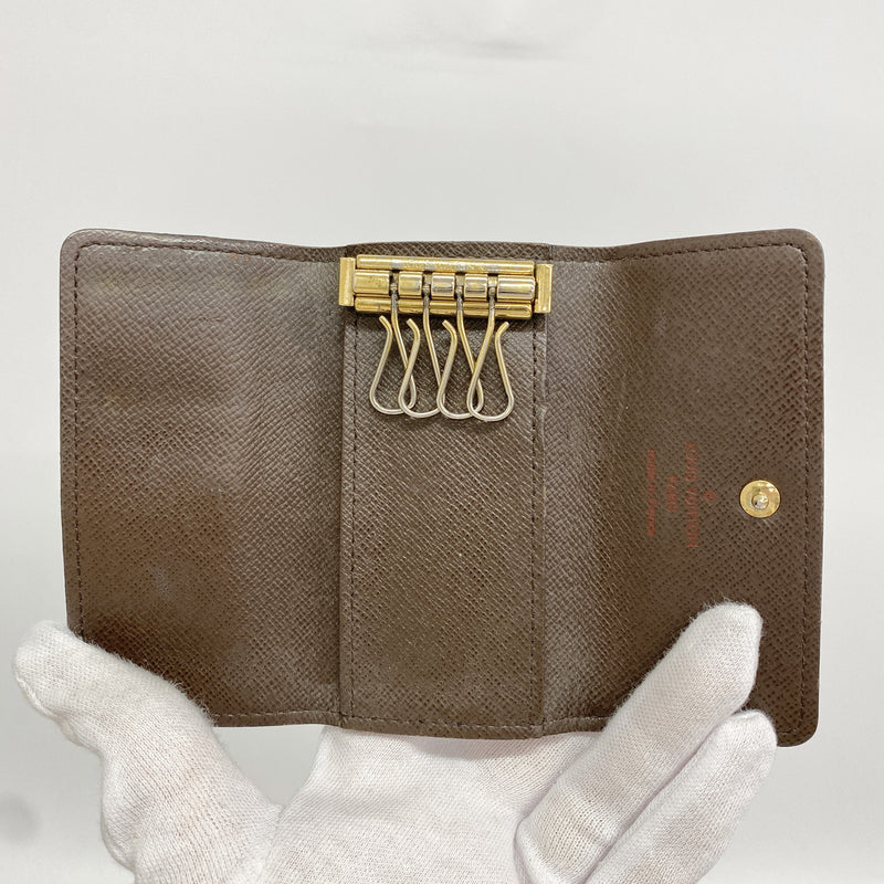 【6ia0216】ルイヴィトン キーケース ダミエ ミュルティクレ4 N62631 エベヌ【中古】メンズ レディース ユニセックス