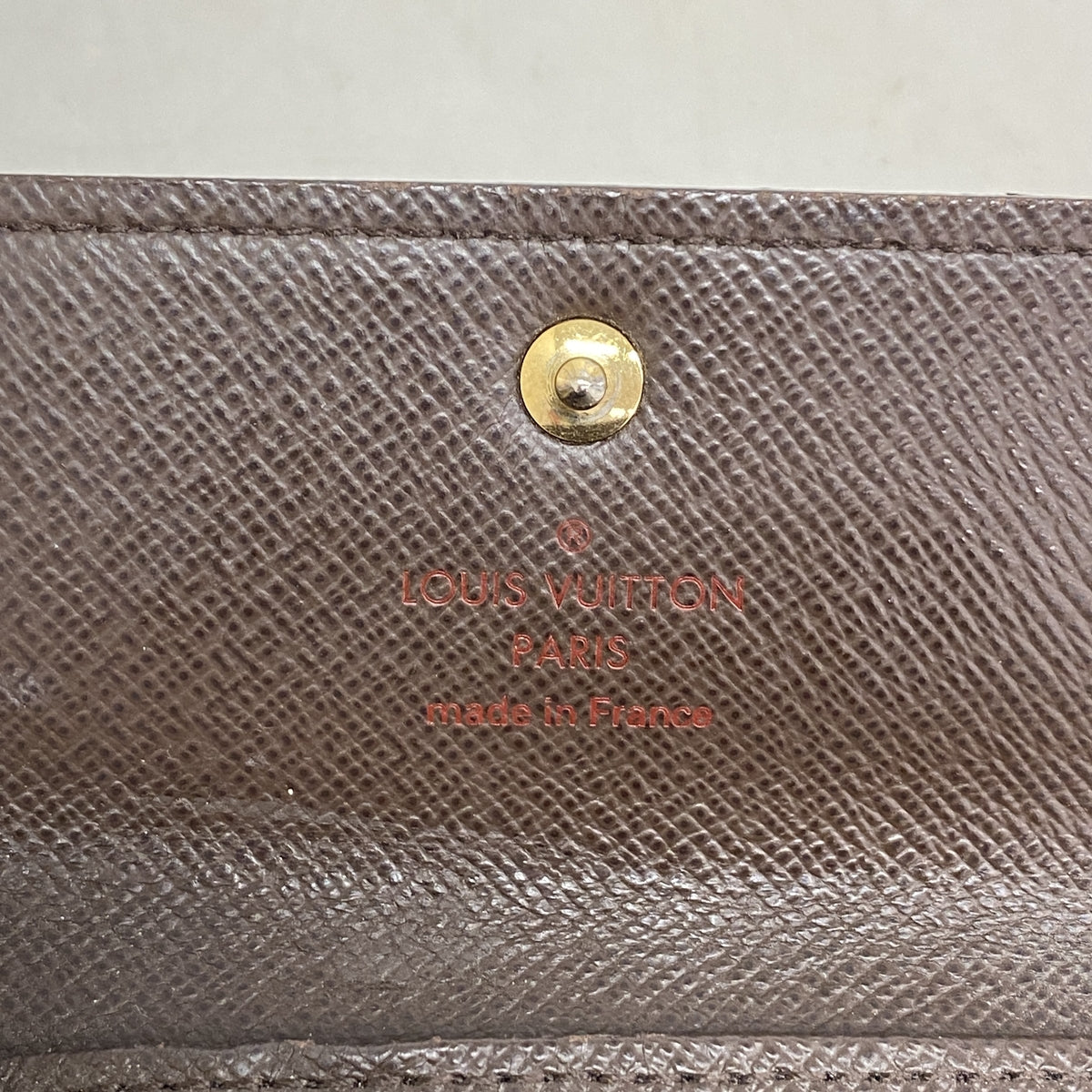 【6ia0216】ルイヴィトン キーケース ダミエ ミュルティクレ4 N62631 エベヌ【中古】メンズ レディース ユニセックス