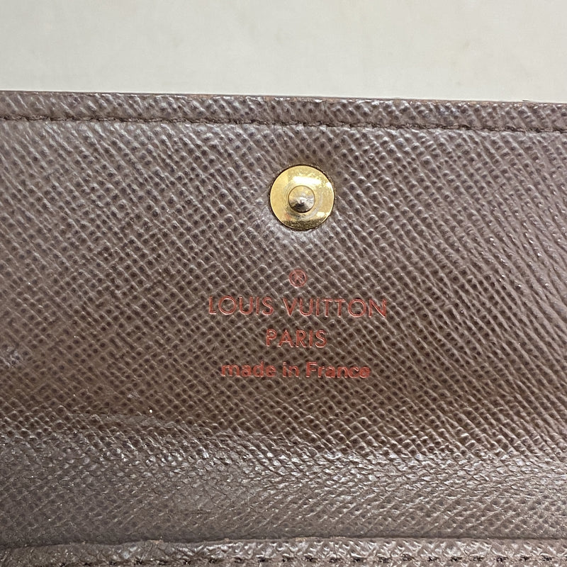 【6ia0216】ルイヴィトン キーケース ダミエ ミュルティクレ4 N62631 エベヌ【中古】メンズ レディース ユニセックス