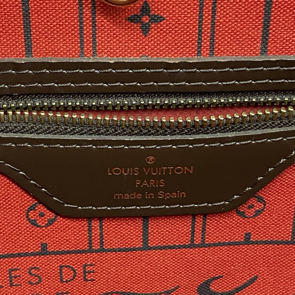 【6ia0219】ルイヴィトン トートバッグ ダミエ ネヴァーフルMM N51105 エベヌ【中古】レディース