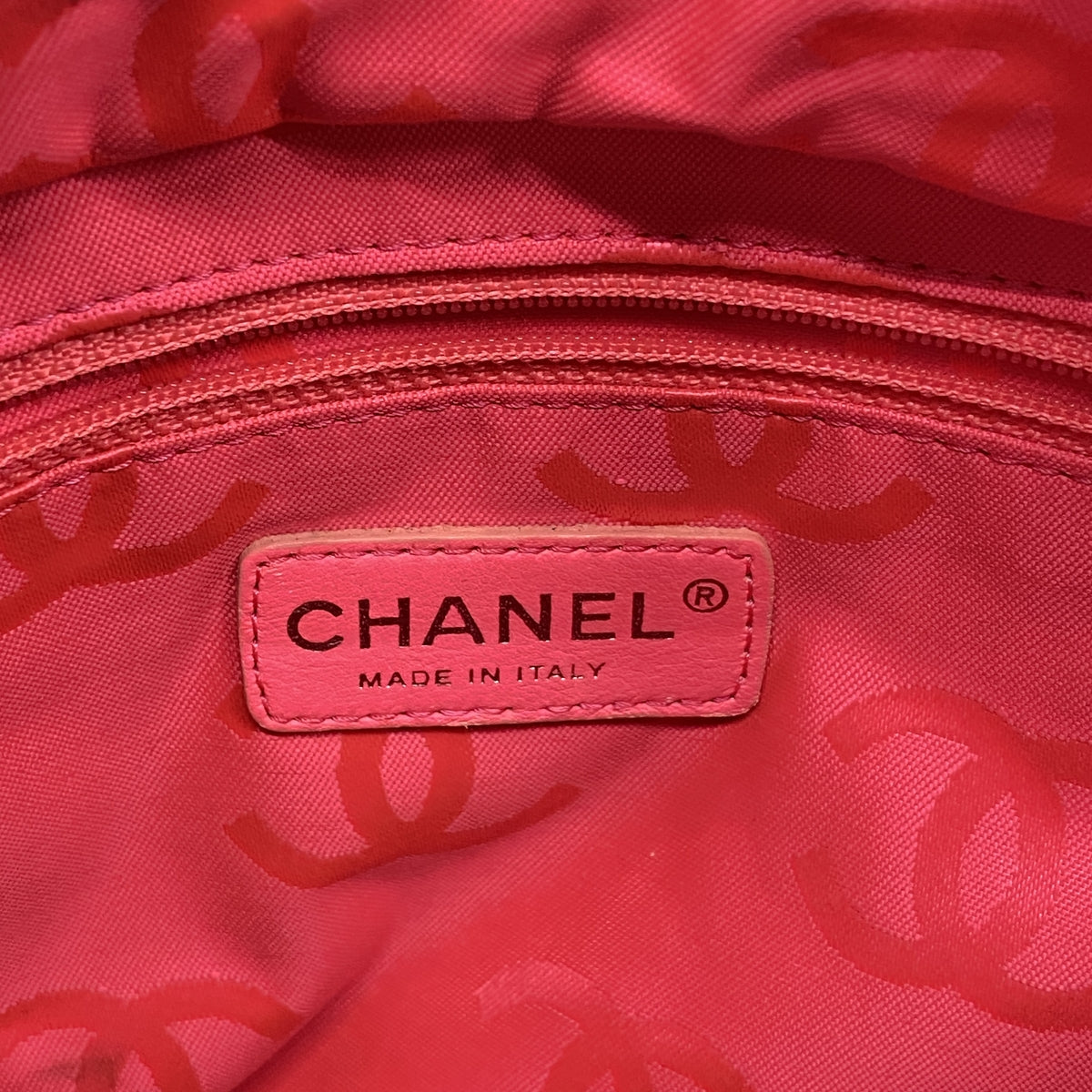 【6ia0227】シャネル トートバッグ カンボン ラムスキン ブラック シルバー金具【中古】レディース