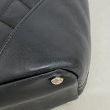 【6ia0227】シャネル トートバッグ カンボン ラムスキン ブラック シルバー金具【中古】レディース