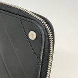 【6ia0232】シャネル 長財布 Vステッチ ラムスキン ブラック シルバー金具【中古】レディース
