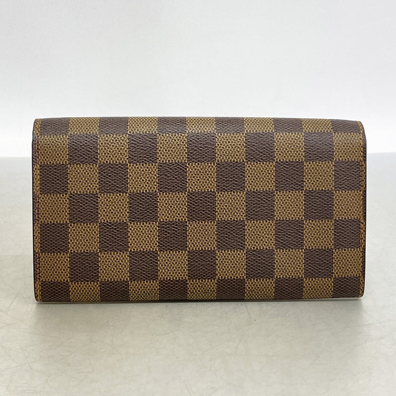 【6ia0233】ルイヴィトン 長財布 ダミエ ポシェットポルトモネクレディ N61726 エベヌ【中古】メンズ レディース ユニセックス
