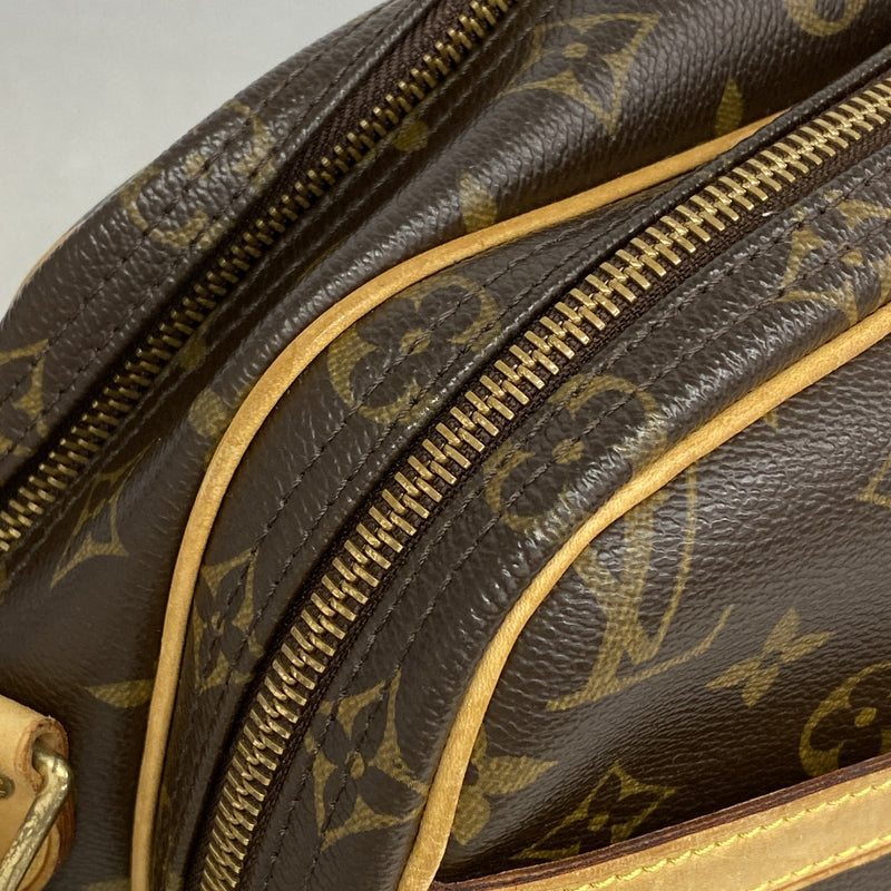 【6ia0239】ルイヴィトン ショルダーバッグ モノグラム リポーターPM M45254 ブラウン【中古】レディース