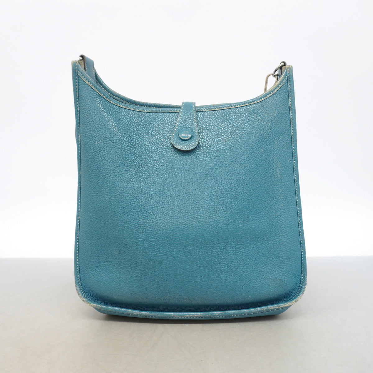 【6ia0249】エルメス ショルダーバッグ エヴリン1PM トリヨンクレマンス ブルージーン シルバー金具 □K刻印【中古】レディース