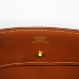 【6ia0250】エルメス ハンドバッグ ホワイトバスTPM ボックスカーフ ノアゼット ゴールド金具 □G刻印【中古】レディース