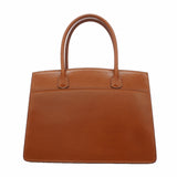 【6ia0250】エルメス ハンドバッグ ホワイトバスTPM ボックスカーフ ノアゼット ゴールド金具 □G刻印【中古】レディース