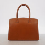 【6ia0250】エルメス ハンドバッグ ホワイトバスTPM ボックスカーフ ノアゼット ゴールド金具 □G刻印【中古】レディース