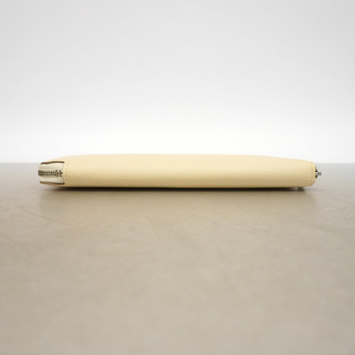 【6ia0251】エルメス 長財布 アザップロングシルクイン ヴォーエプソン クレ シルバー金具 D刻印【中古】メンズ レディース ユニセックス