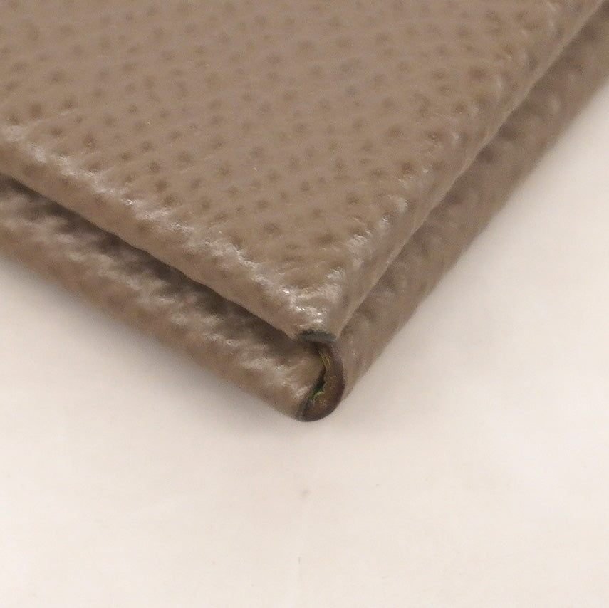 【6ia0252】エルメス カードケース カルヴィヴェルソ ヴォーエプソン エタン/ヴェールクリケット シルバー金具 Y刻印【中古】メンズ レディース ユニセックス