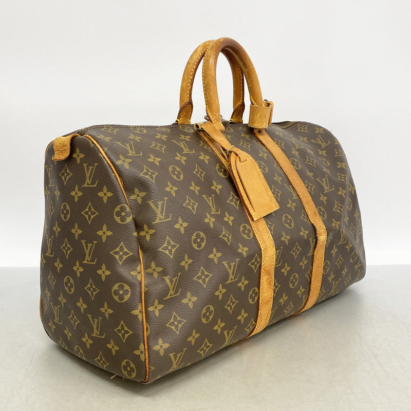 【6ia0256】ルイヴィトン ボストンバッグ モノグラム キーポル45 M41428 ブラウン【中古】メンズ レディース ユニセックス