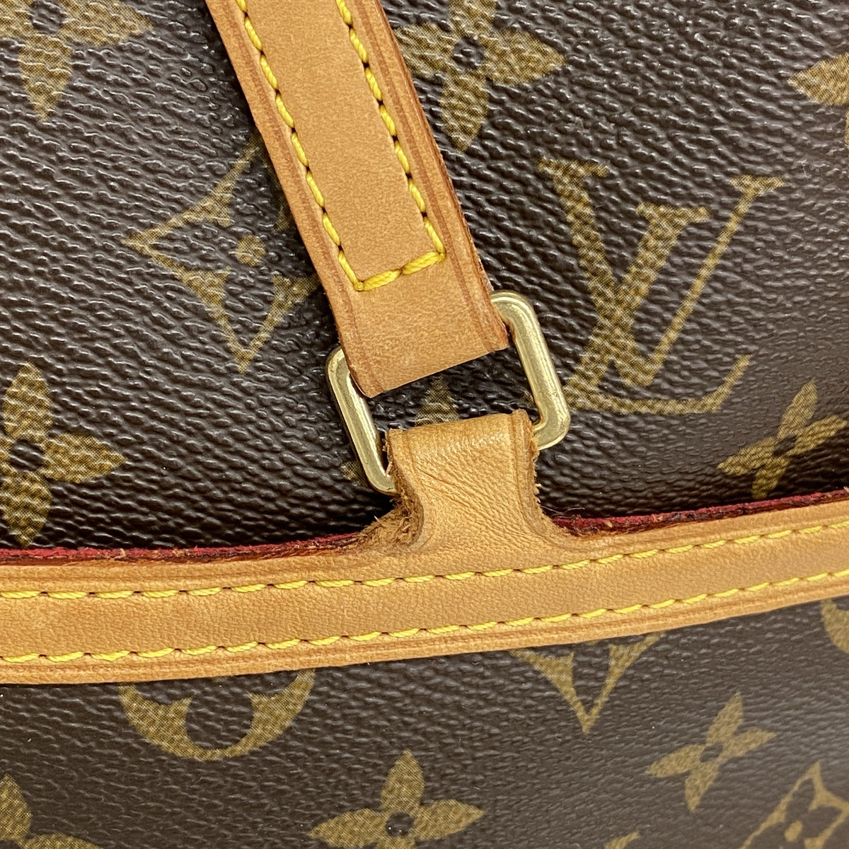 【6ia0258】ルイヴィトン トートバッグ モノグラム クーサンGM M51141 ブラウン【中古】レディース