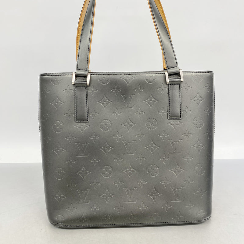 【6ia0269】ルイヴィトン トートバッグ モノグラム・マット ストックトン M55112 ノワール【中古】レディース