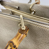 【6ia0271】グッチ ハンドバッグ バンブー 323660 レザー ゴールド シャンパンゴールド金具【中古】レディース