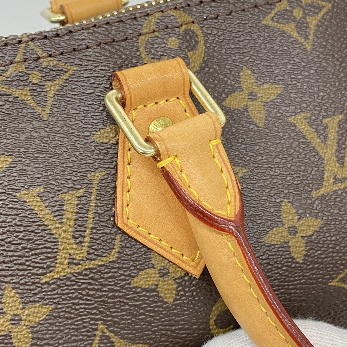 【6ia0282】ルイヴィトン ハンドバッグ モノグラム スピード25 M41109 ブラウン【中古】レディース