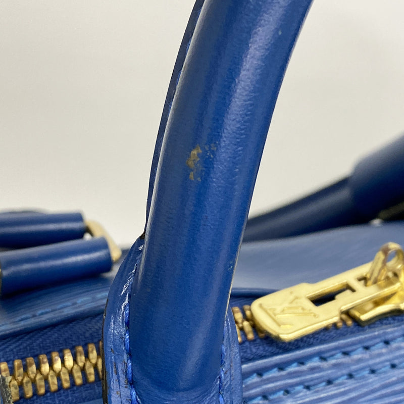 【6ia0285】ルイヴィトン ボストンバッグ エピ キーポル55 M42955 トレドブルー【中古】メンズ レディース ユニセックス