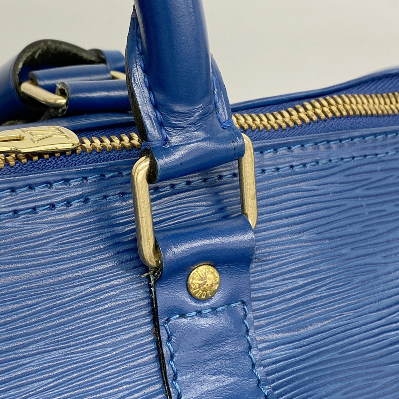 【6ia0285】ルイヴィトン ボストンバッグ エピ キーポル55 M42955 トレドブルー【中古】メンズ レディース ユニセックス