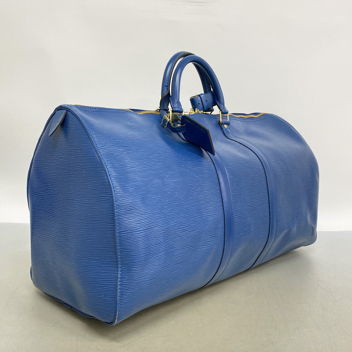 【6ia0285】ルイヴィトン ボストンバッグ エピ キーポル55 M42955 トレドブルー【中古】メンズ レディース ユニセックス