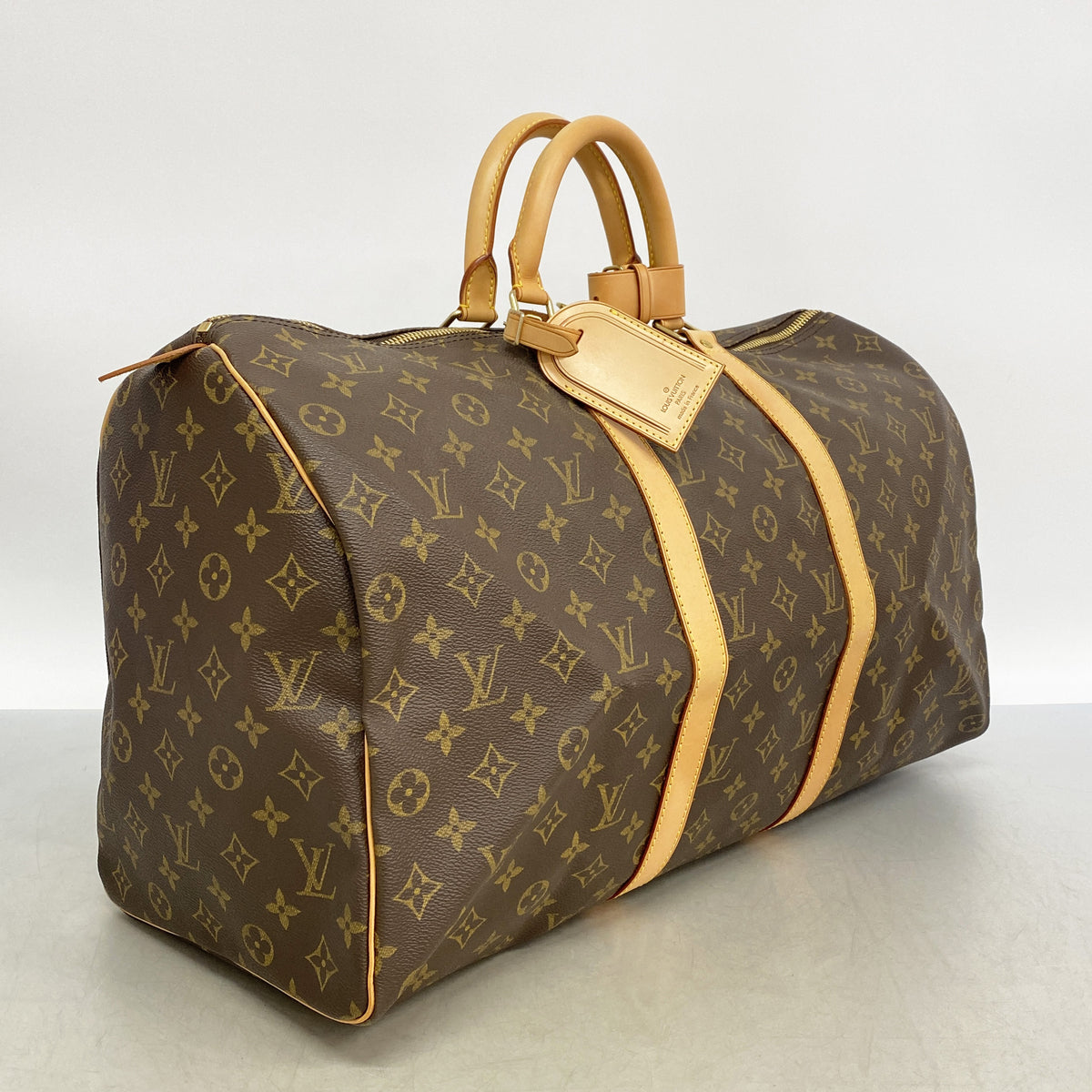 【6ia0286】ルイヴィトン ボストンバッグ モノグラム キーポル50 M41426 ブラウン【中古】メンズ レディース ユニセックス