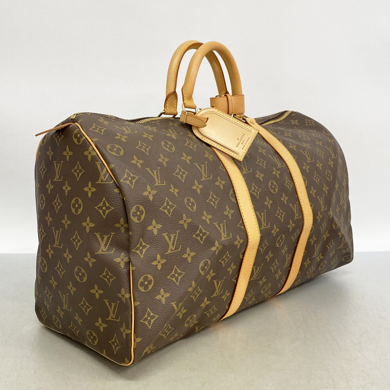 【6ia0286】ルイヴィトン ボストンバッグ モノグラム キーポル50 M41426 ブラウン【中古】メンズ レディース ユニセックス