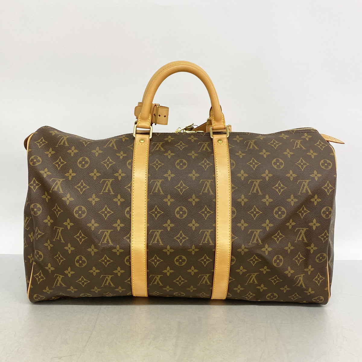 【6ia0286】ルイヴィトン ボストンバッグ モノグラム キーポル50 M41426 ブラウン【中古】メンズ レディース ユニセックス