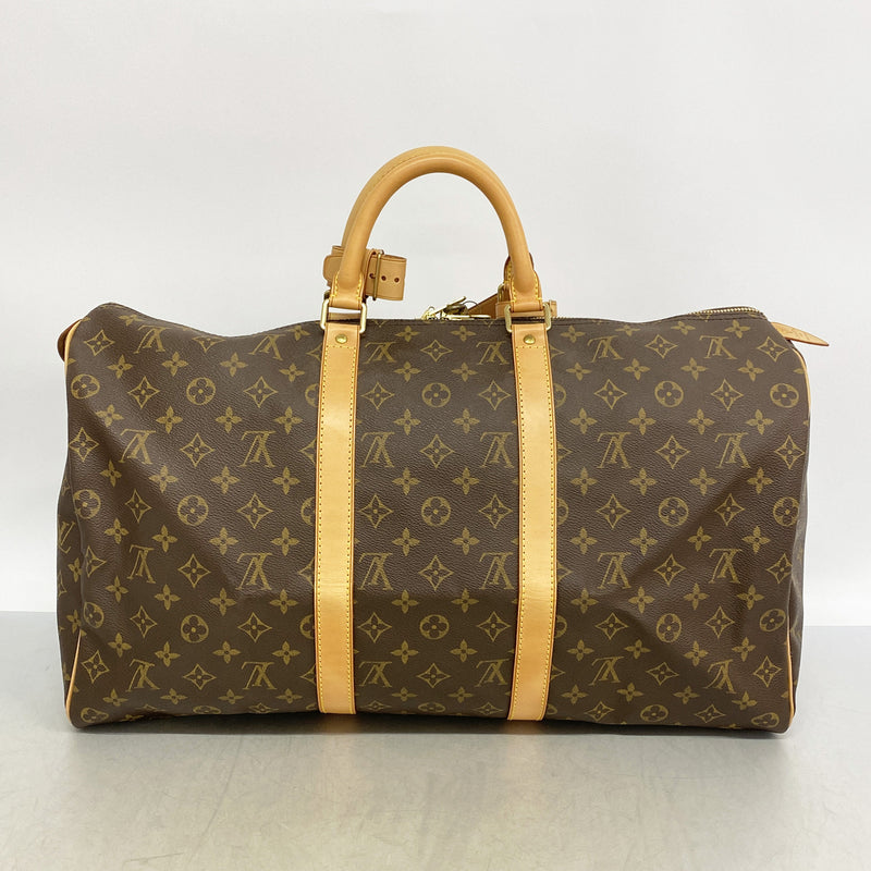 【6ia0286】ルイヴィトン ボストンバッグ モノグラム キーポル50 M41426 ブラウン【中古】メンズ レディース ユニセックス