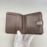 【6ia0294】ルイヴィトン 財布 ダミエ コンパクトジップ N61668 エベヌ【中古】レディース