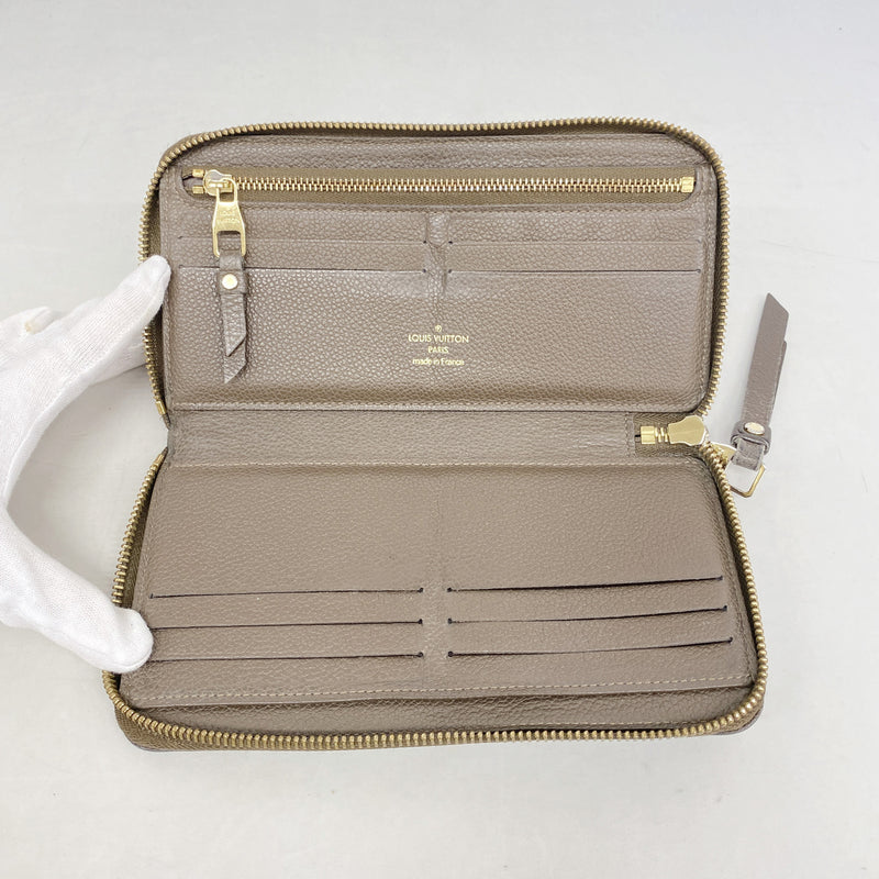 【6ia0295】ルイヴィトン 長財布 モノグラム・アンプラント ポルトフォイユスクレットロン M60387 オンブル【中古】メンズ レディース ユニセックス