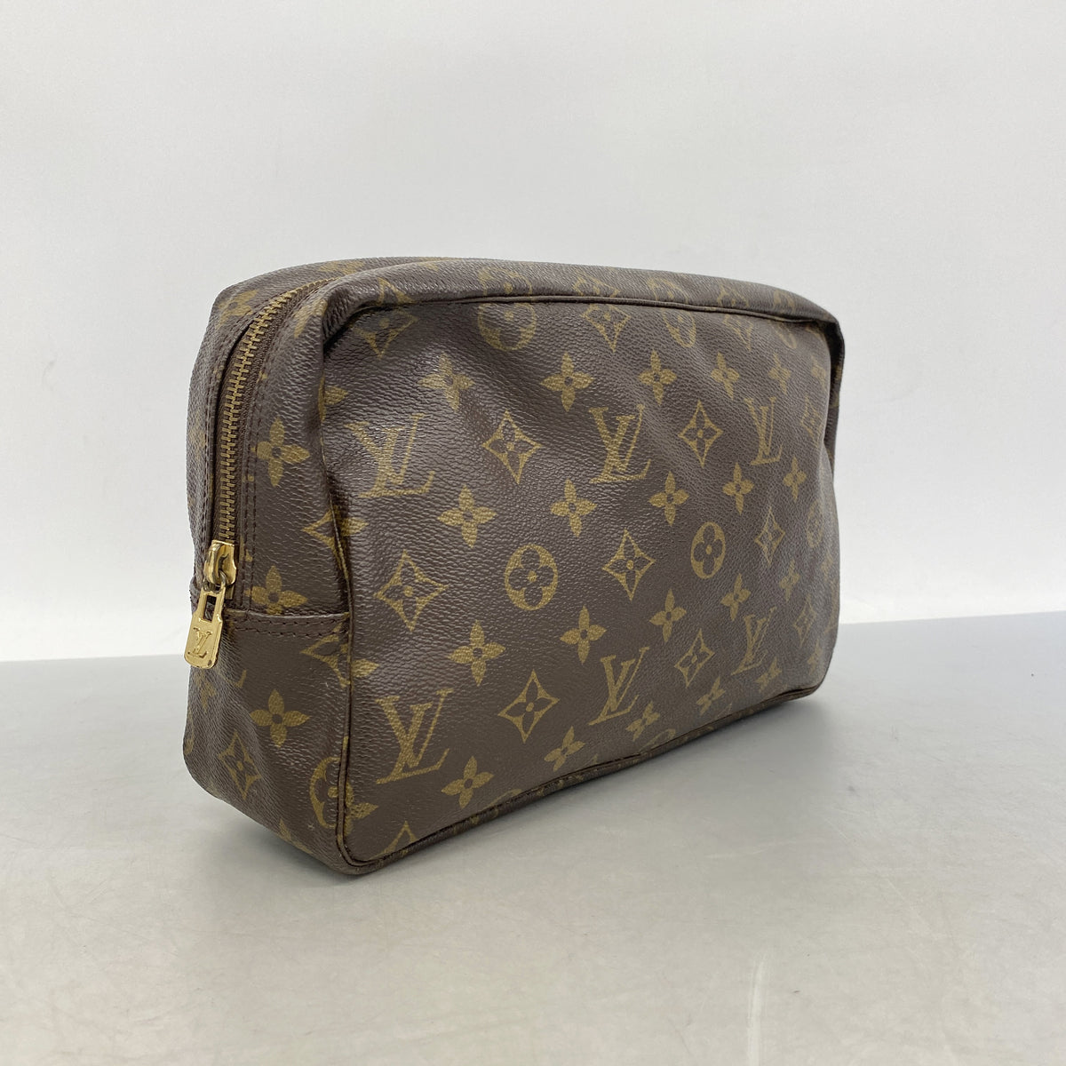 【6ia0296】ルイヴィトン ポーチ モノグラム トゥルーストワレット28 M47522 ブラウン【中古】レディース