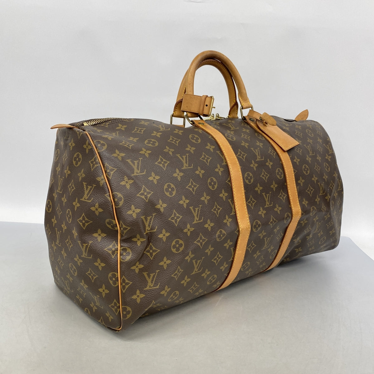 【6ia0298】ルイヴィトン ボストンバッグ モノグラム キーポル55 M41424 ブラウン【中古】メンズ レディース ユニセックス
